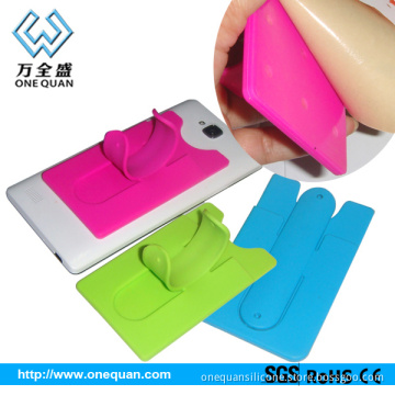 Cute Card Holder and Silicone card sets for mobile phone